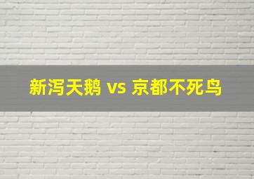 新泻天鹅 vs 京都不死鸟